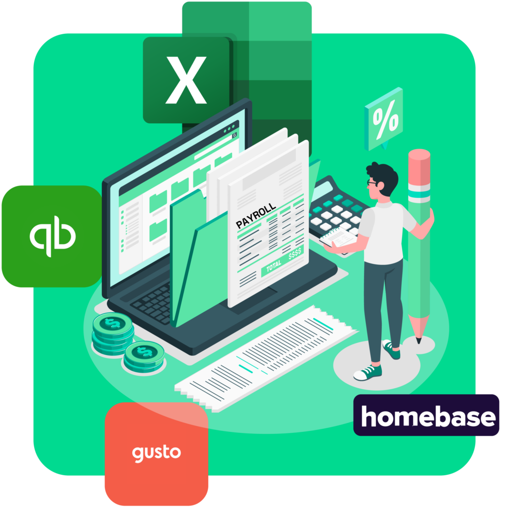 Effortless Payroll Management with QuickBooks, Gusto, ADP, and Homebase